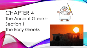 Ancient Greece: Early Greeks, Sparta, Athens, Persian Wars