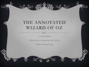 The Annotated Wizard of Oz