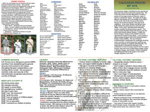 caucasus region brief gta brief