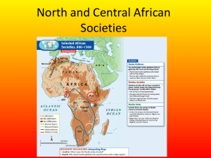 North & Central African Societies: Social Structures & History