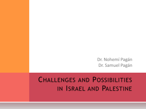 Nuestro ministerio en Israel y Palestina