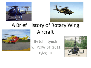 History of Rotary Wing Aircraft: Helicopters & Autogyros