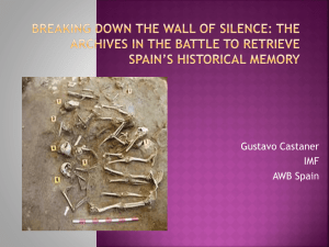 Breaking down the wall of silence: the archives in the