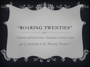 Roaring Twenties PPT