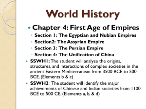 World History: First Age of Empires Presentation