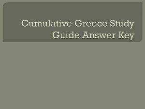 Ancient Greece Study Guide: Minoans, Wars, Government