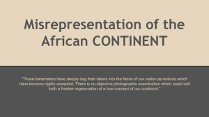 Misrepresentation of the African CONTINENT