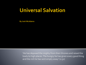 Universal Salvation - textsandtraditionsunit3