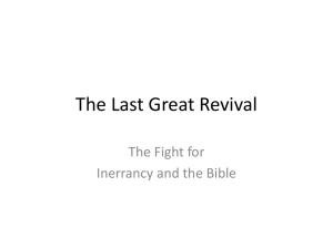 The Last Great Revival - Galilean Baptist Church