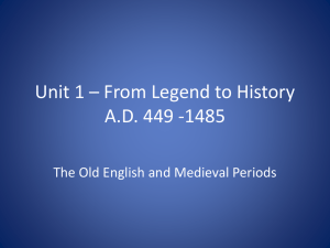 Old English & Medieval Periods: History & Literature