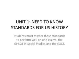 The student will describe European settlement in