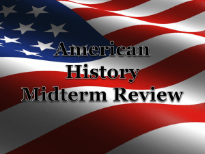 Mid Term Review Jeopardy - Ms. Costas` History Class