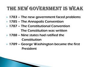 The New Government is Weak