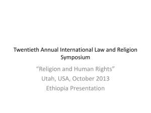 Federal Democratic Republic Ethiopia At a glance