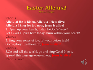 Easter Alleluia Song Lyrics by Michael Mangan
