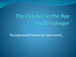 The Catcher in the Rye by JD Salinger