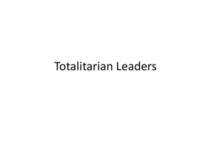 Totalitarian Leaders: Mussolini, Stalin, Hitler Analysis