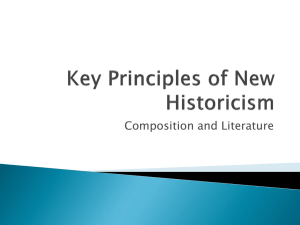 New Historicism: Key Principles in Literature & Composition