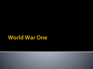 World War One Nationalism Triumphs in Europe