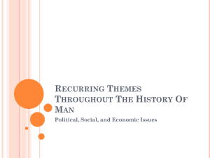 Recurring Themes Throughout The History Of Man