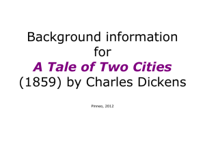 Background information for A Tale of Two Cities by Charles Dickens