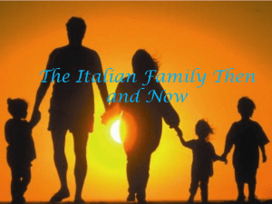 Italian Family: Then and Now - Generational Changes & Elderly Care