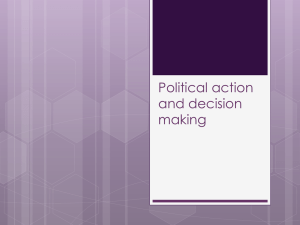 Political action and decision making
