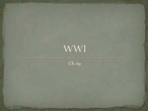 WWI - Mr. Zittle`s Classroom