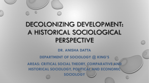 Decolonizing Development: A Historical Sociological Perspective