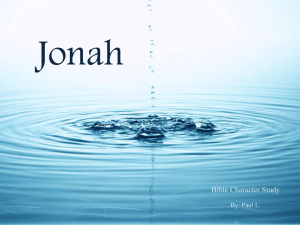 Jonah: A Bible Character Study