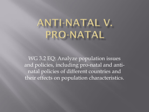 Anti-natal v. Pro-natal