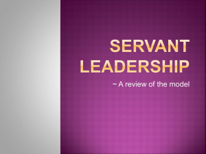 Servant leadership