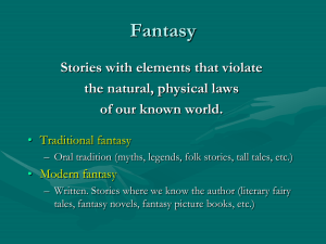 Fantasy Genre: Elements, Motifs, and Value