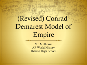 Conrad-Demarest Model of Empire: AP World History