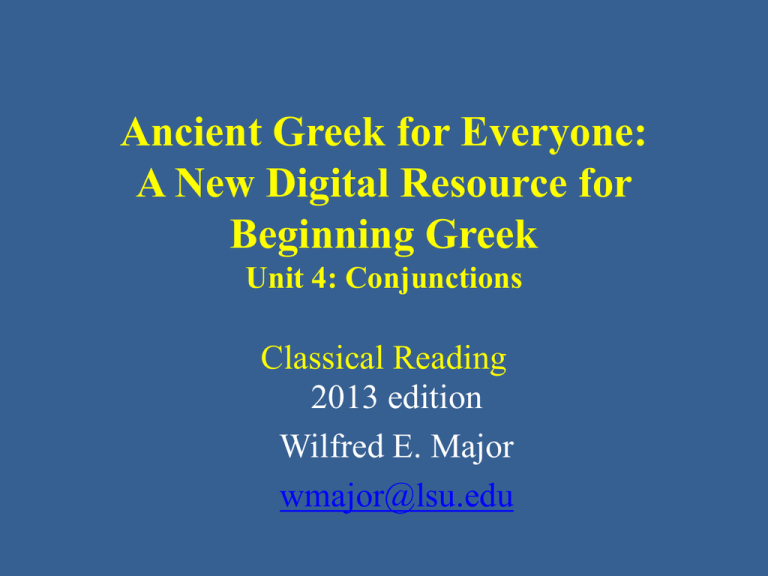 Ancient Greek For Everyone