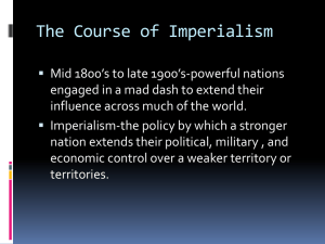 The Course of Imperialism: US Expansion & Hawaii Annexation