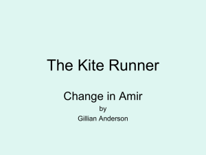 The Kite Runner – Amir`s change