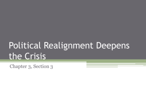 Political Realignment & Crisis in the 1850s Presentation