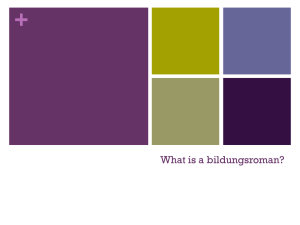 What is a bildungsroman? - Stjohns