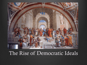 Rise of Democratic Ideals Worksheet