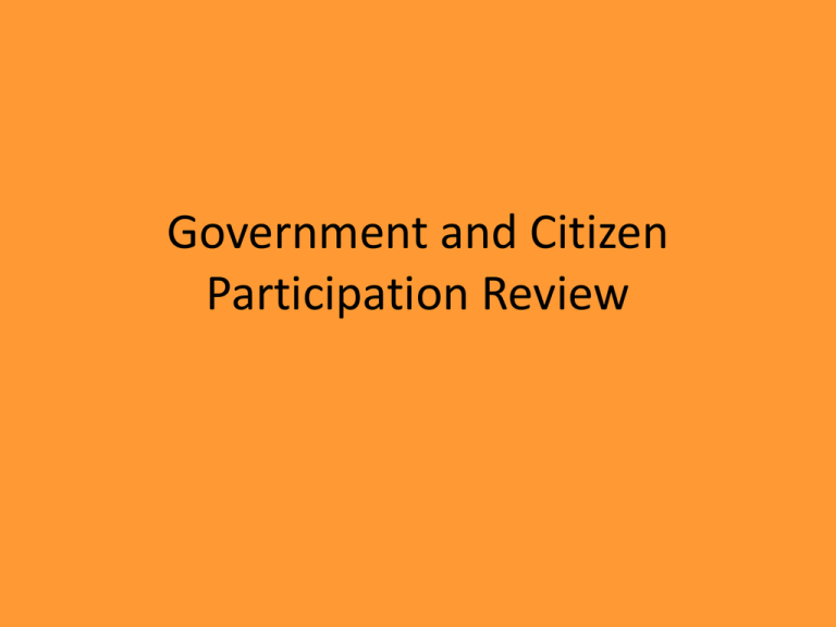 government-and-citizen-participation-review