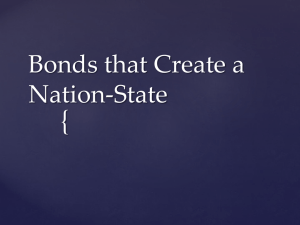 Nationalism & Nation-States: Bonds That Unite