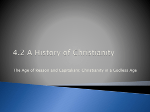4.2 The Age of Reason and Capitalism in a Godless State