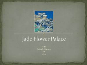 Jade Flower Palace: Tu Fu Poem Analysis