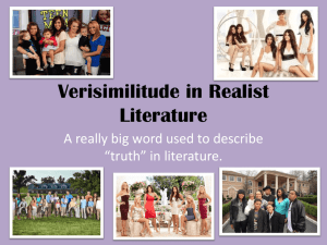 Verisimilitude in Realist Literature: Definition & Examples