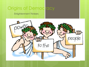 Enlightenment Thinkers