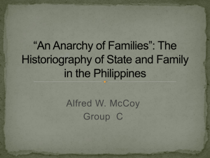 Philippine State & Family Historiography: An Anarchy of Families