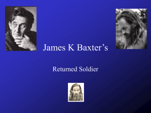 Returned Soldier: James K. Baxter Poem Analysis