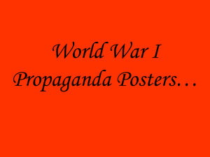 World War I Propaganda Posters
