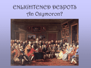 unit #5 : enlightened despots